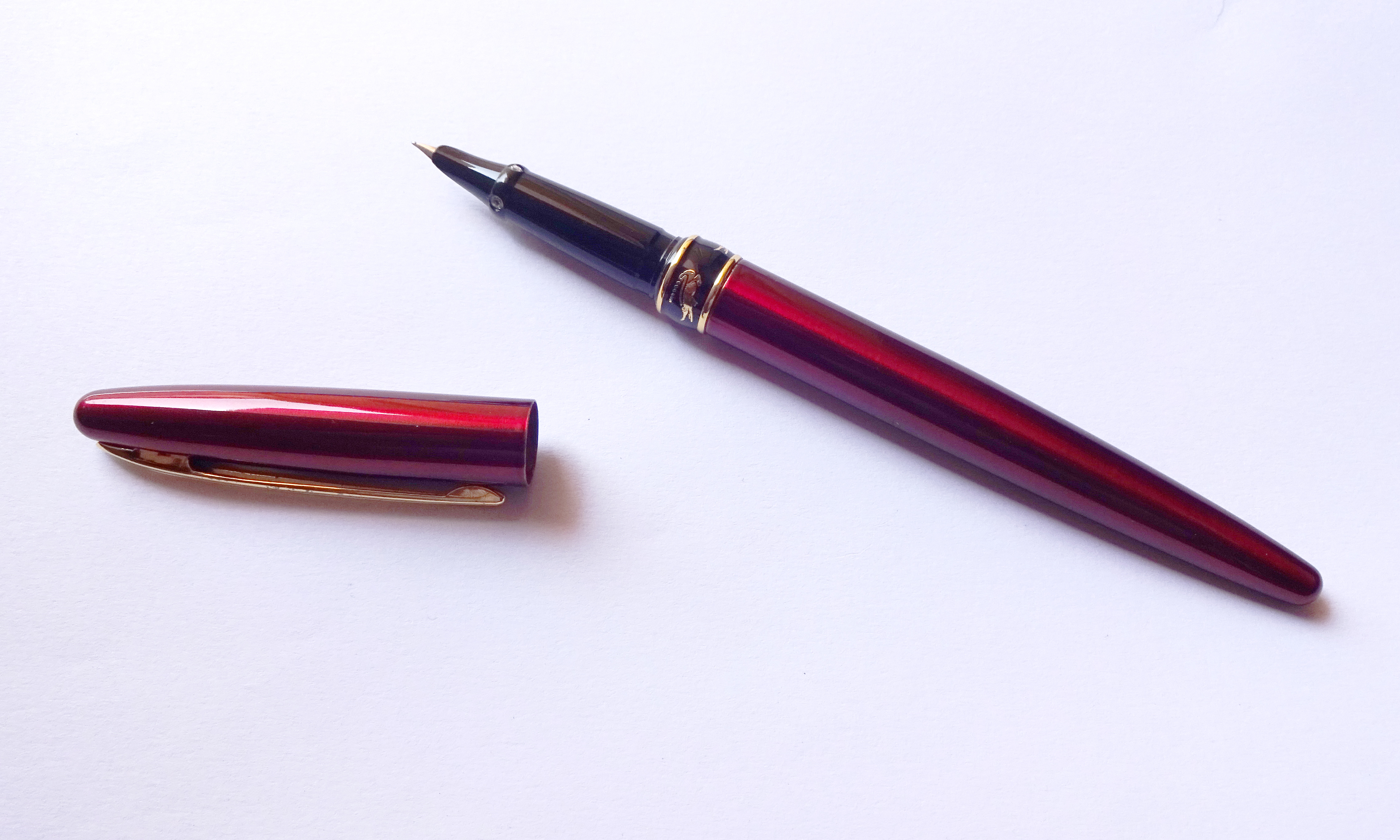 Crocodile Maroon CS Fountain Pen