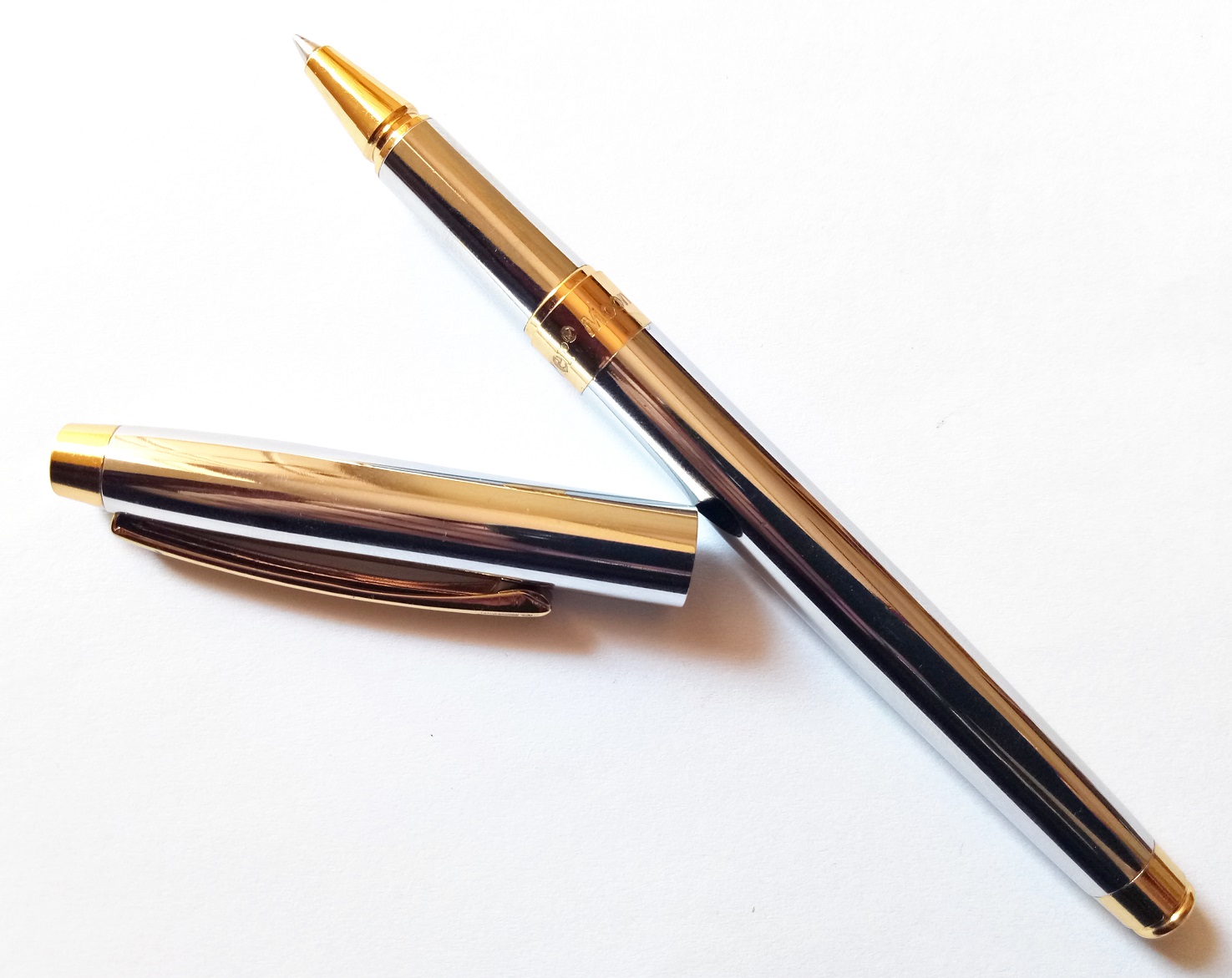 Oliver Moon Steel Silver Roller Ball Pen