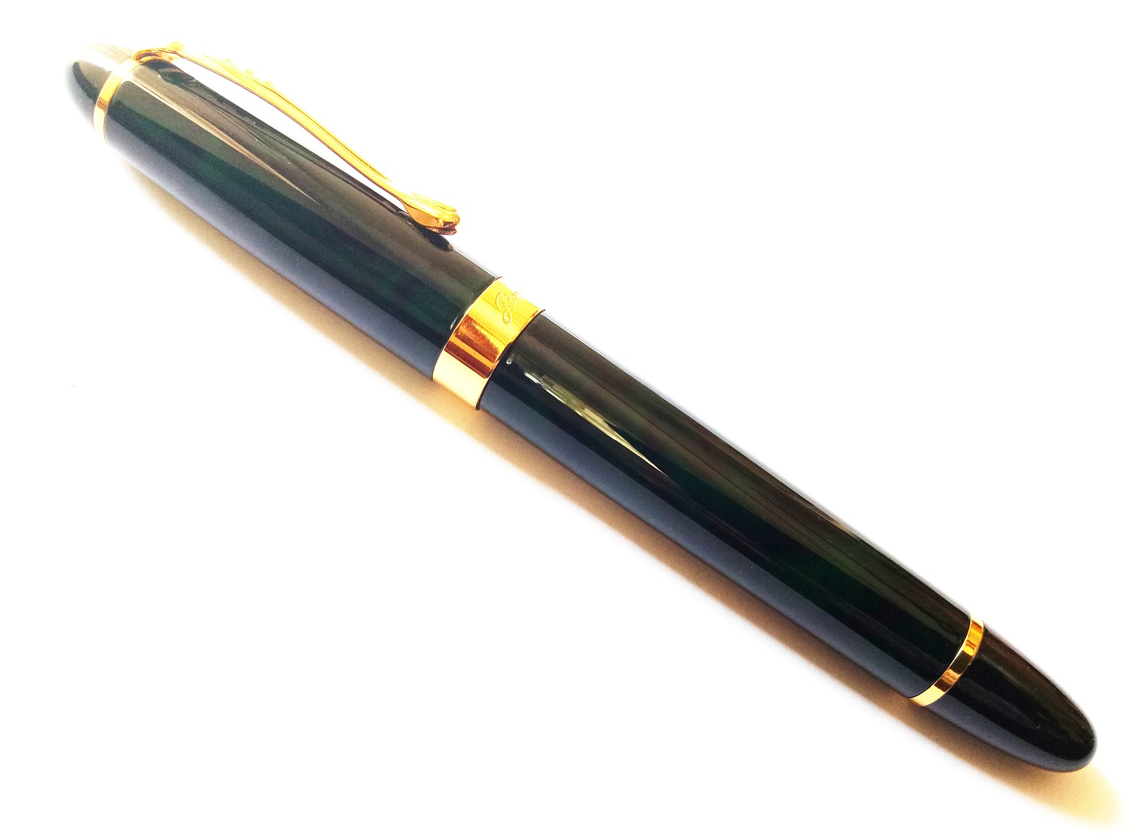 Jinhao X450 Dark Green Marbled Roller Ball Pen