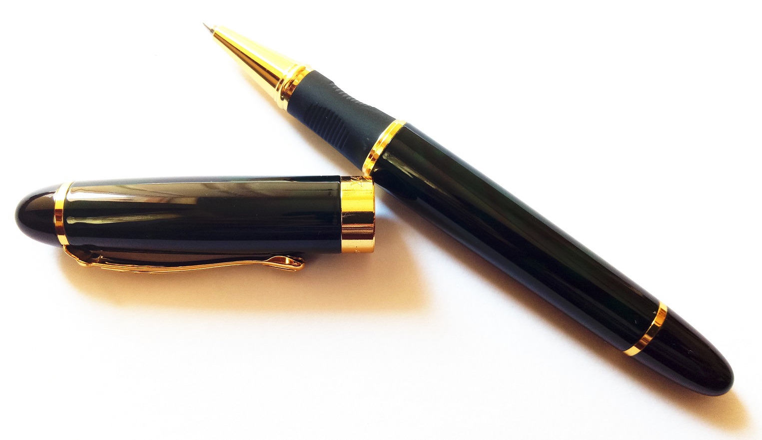 Jinhao X450 Dark Green Marbled Roller Ball Pen